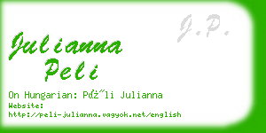 julianna peli business card